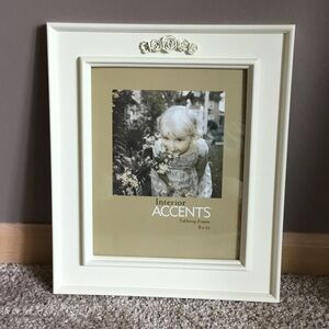 Cream Floral Picture Frame